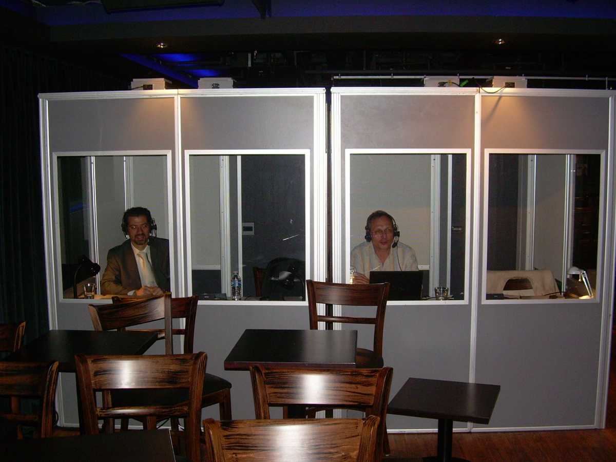 Dolmetscherkabinen in Berlin 